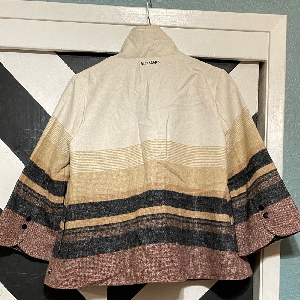 Billabong  Jacket Wool Blend Woven Pockets Size S - Picture 6 of 12